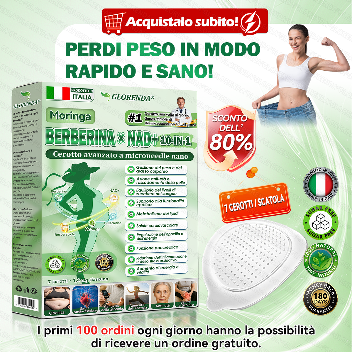 𝐍𝐞𝐠𝐨𝐳𝐢𝐨 𝐔𝐟𝐟𝐢𝐜𝐢𝐚𝐥𝐞 |  𝐆𝐋𝐎𝑹𝑬𝗡𝗗𝗔® 𝑴𝒐𝒓𝒊𝒏𝙜𝙖 · 𝘽𝙚𝙧𝙗𝙚𝙧𝒊𝒏𝒆 × 𝐍𝐴𝑫+ 10-i𝐧-1 𝐂𝐞𝐫𝐨𝐭𝐭𝒐 𝐀𝐯𝐚𝐧𝐳𝐚𝒕𝒐 𝑵𝒂𝙣𝙤 𝐌𝐢𝐜𝐫𝐨𝐧𝒆𝒆𝒅𝒍𝒆 ( 𝐒𝐨𝐥𝐨 𝐮𝐧𝐚 𝐯𝐨𝐥𝐭𝐚 𝐚𝐥 𝐠𝐢𝐨𝐫𝐧𝐨, 𝐜𝐚𝐦𝐛𝐢𝐚𝐦𝐞𝐧𝐭𝐢 𝐯𝐢𝐬𝐢𝐛𝐢𝐥𝐢 𝐢𝐧 𝟕 𝐠𝐢𝐨𝐫𝐧𝐢) ✅ 𝐏𝐞𝐫 𝐨𝐛𝐞𝐬𝐢𝐭à, 𝐩𝐞𝐥𝐥𝐞 𝐫𝐢𝐥𝐚𝐬𝐬𝐚𝐭𝐚, 𝐝𝐢𝐚𝐛𝐞𝐭𝐞, 𝐚𝐩𝐧𝐞𝐚 𝐧𝐨𝐭𝐭𝐮𝐫𝐧𝐚, 𝐩𝐫𝐨𝐛𝐥𝐞𝐦𝐢 𝐚𝐫𝐭𝐢𝐜𝐨𝐥𝐚𝐫𝐢 𝐞 𝐦𝐨𝐥𝐭𝐨 𝐚𝐥𝐭𝐫𝐨